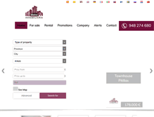 Tablet Screenshot of metroinmobiliaria.es